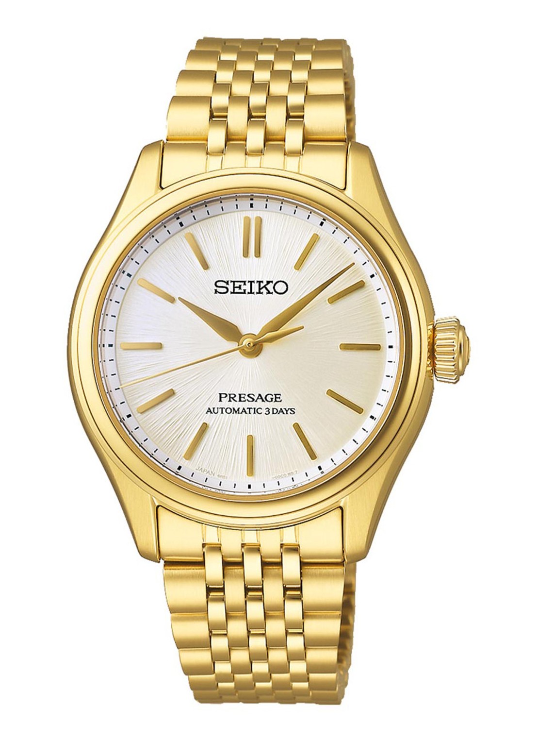 Seiko Presage classic horloge SPB524J1 - voorkant goud