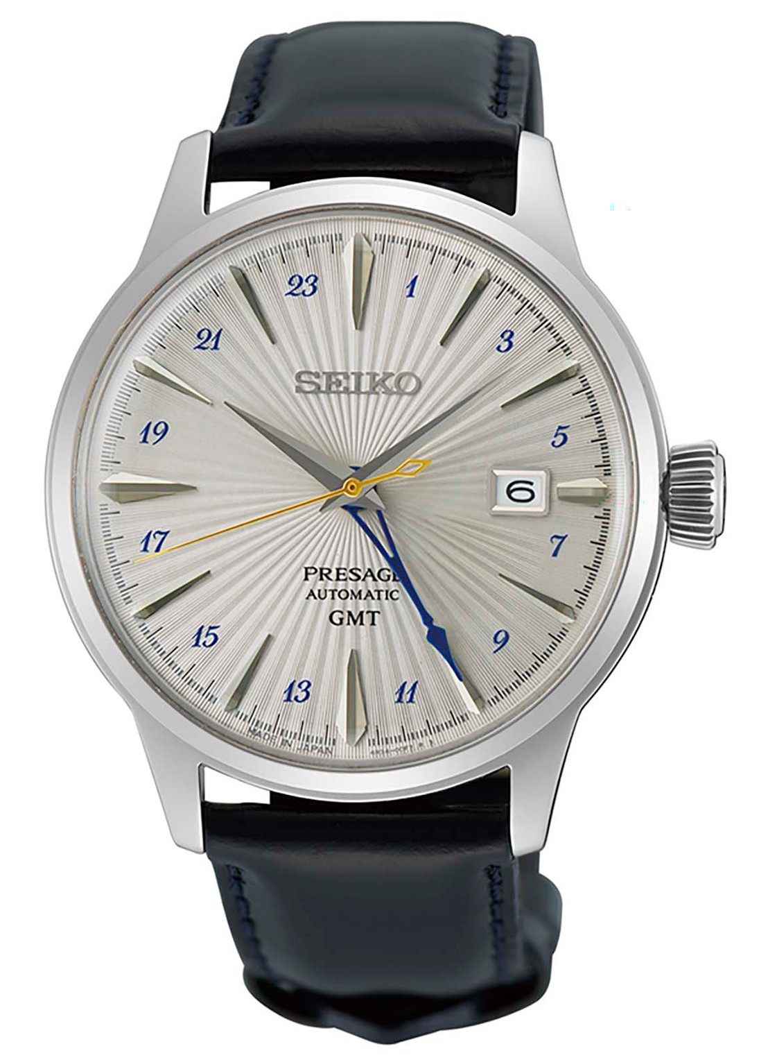 Seiko Presage Cocktail horloge SSK049J1 - voorkant zilver