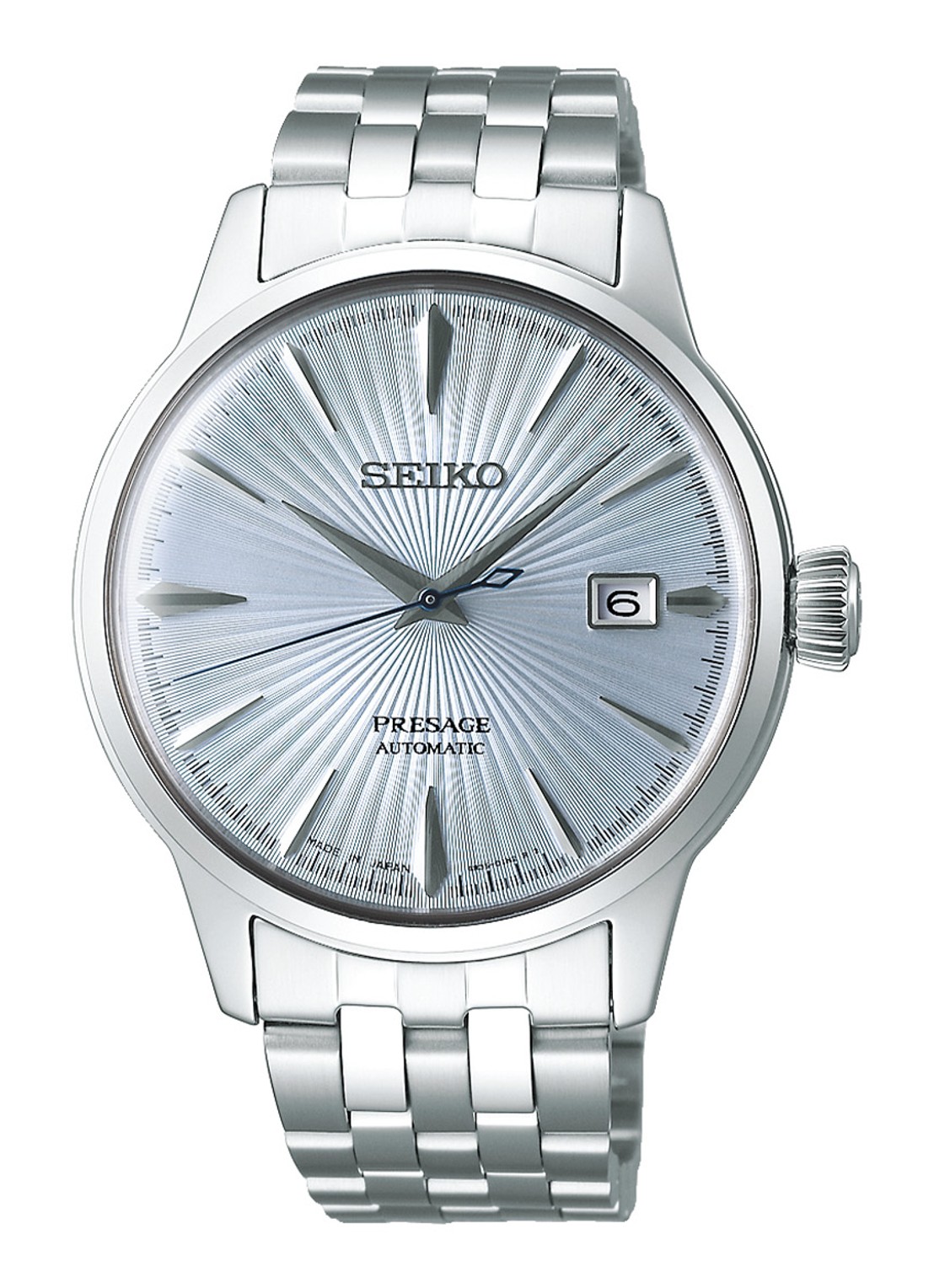 Seiko Presage horloge SRPE19J1 - voorkant zilver
