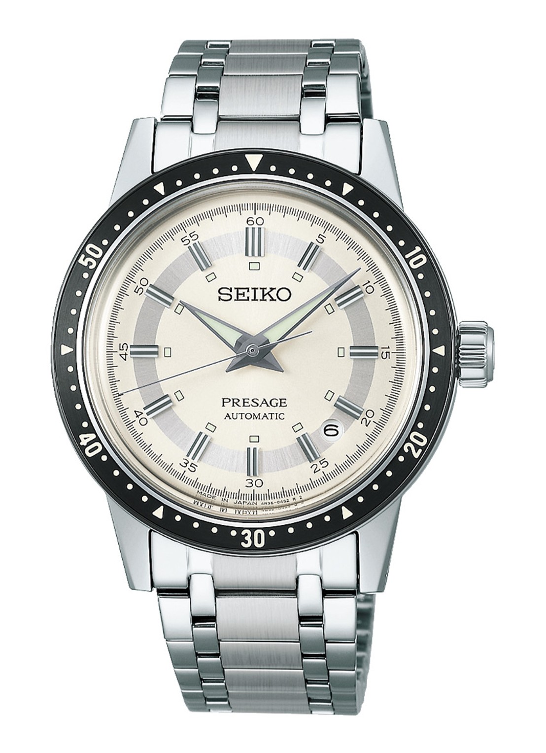 Seiko Presage horloge SRPK61J1 - voorkant zilver