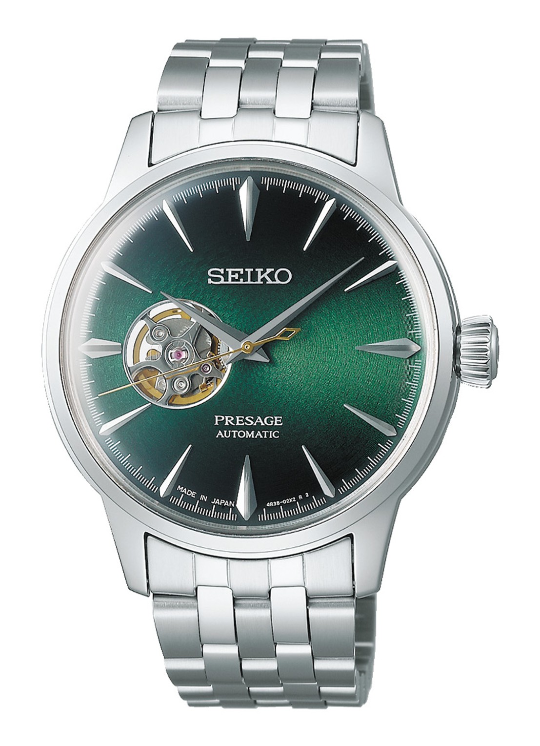Seiko Presage horloge SSA441J1 - voorkant zilver