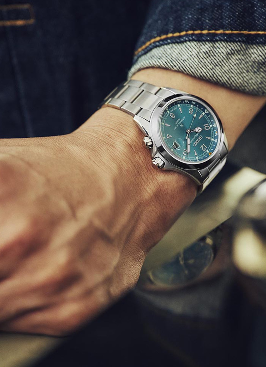 Seiko Prospex Alpinist horloge SPB503J1 - voorkant 2 zilver