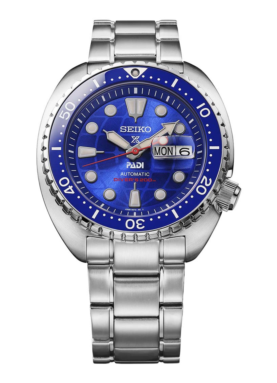 Seiko Prospex Divers Padi 60th Anniversary horloge HBB002K1 - Limited Edition - detail 2 zilver