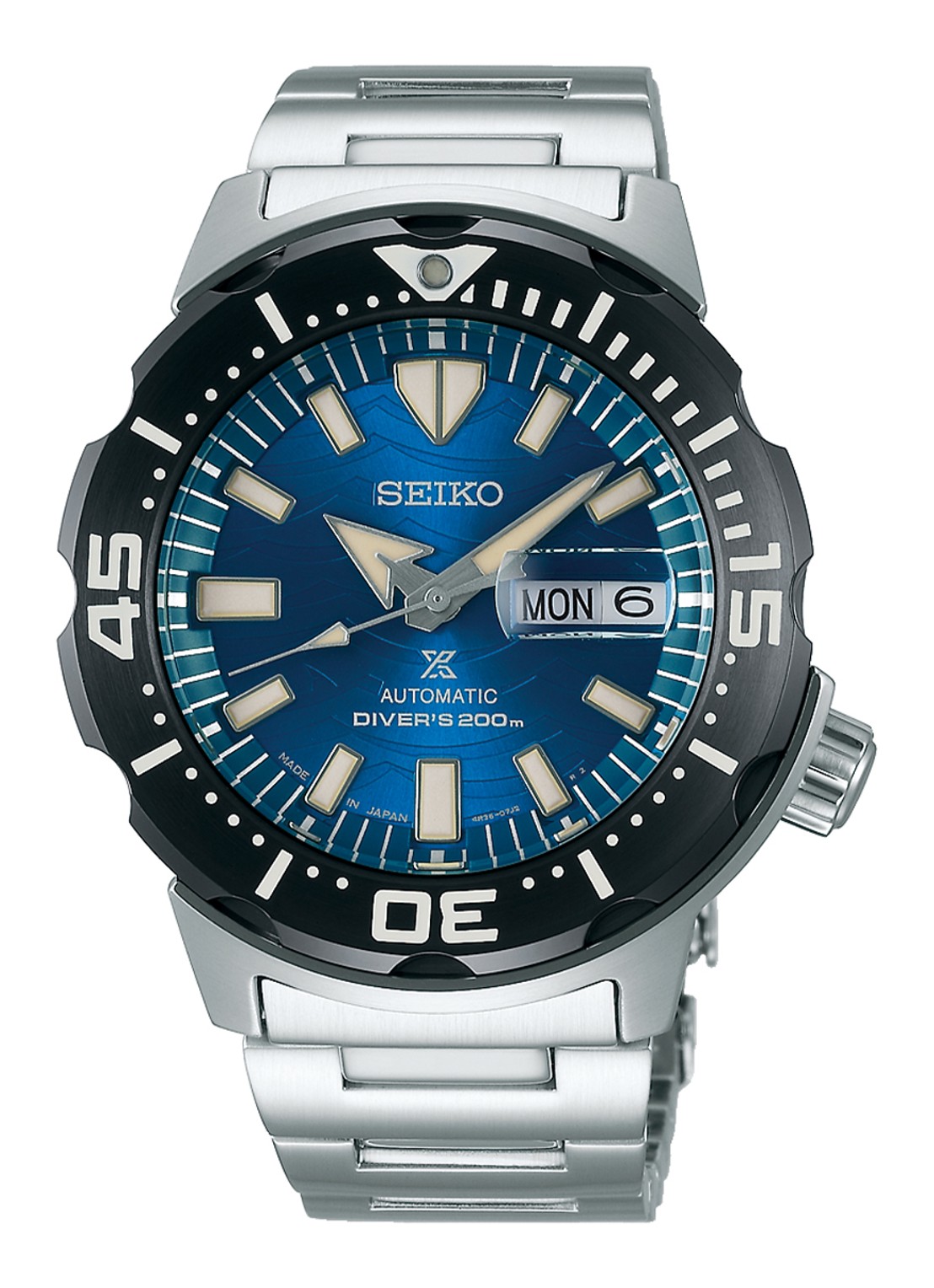 Seiko Prospex Save The Ocean horloge SRPE09K1 - voorkant zilver