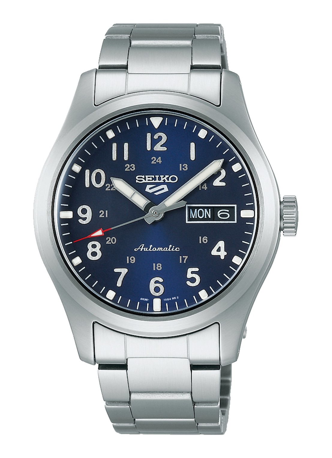 Seiko Seiko 5 Sports horloge SRPG29K1 - voorkant zilver