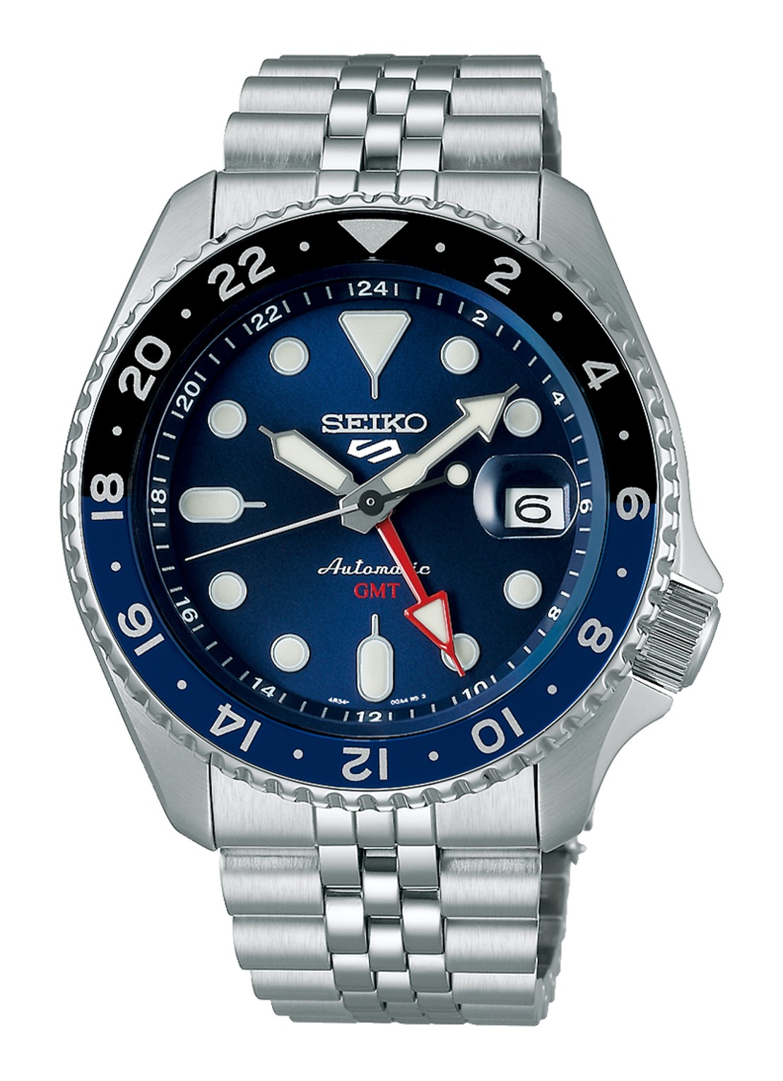 Seiko Seiko 5 Sports horloge SSK003K1 - voorkant zilver
