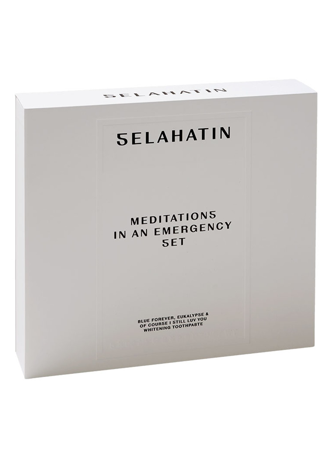 Selahatin Meditations In An Emergency Set - mondverzorgingsset - voorkant undefined