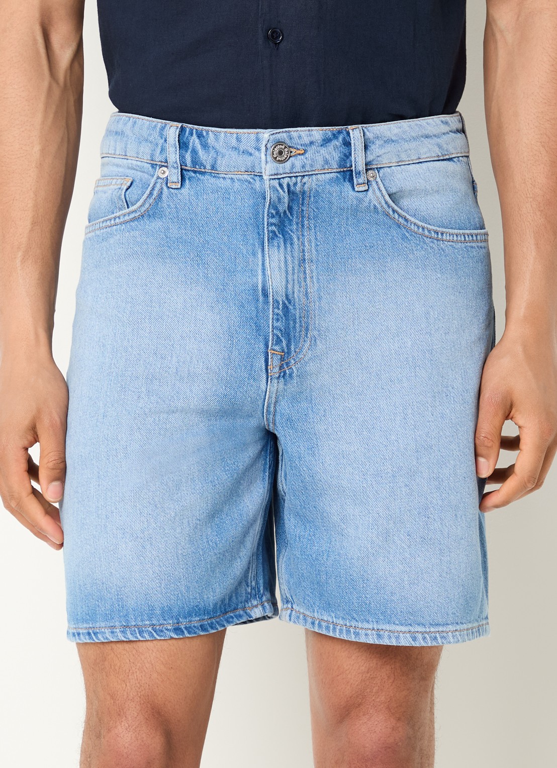 Selected Alex loose fit jeans met steekzakken - detail 2 indigo