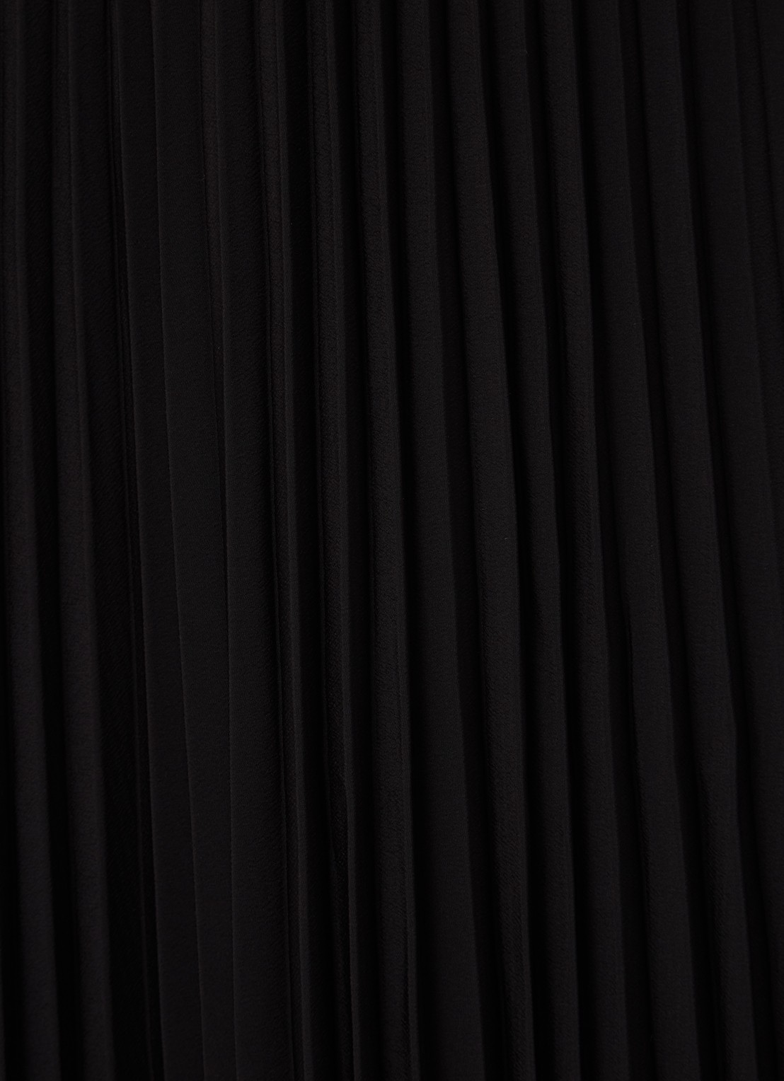 Selected Alexis midirok van crêpe met plissé - detail 2 zwart