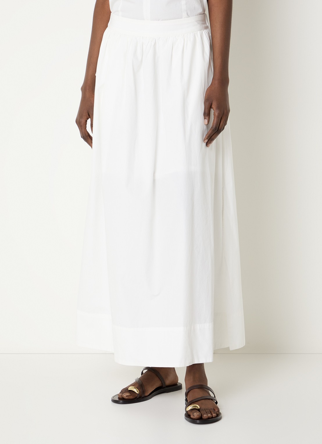 Selected Blair maxi rok met steekzakken - detail 2 wit