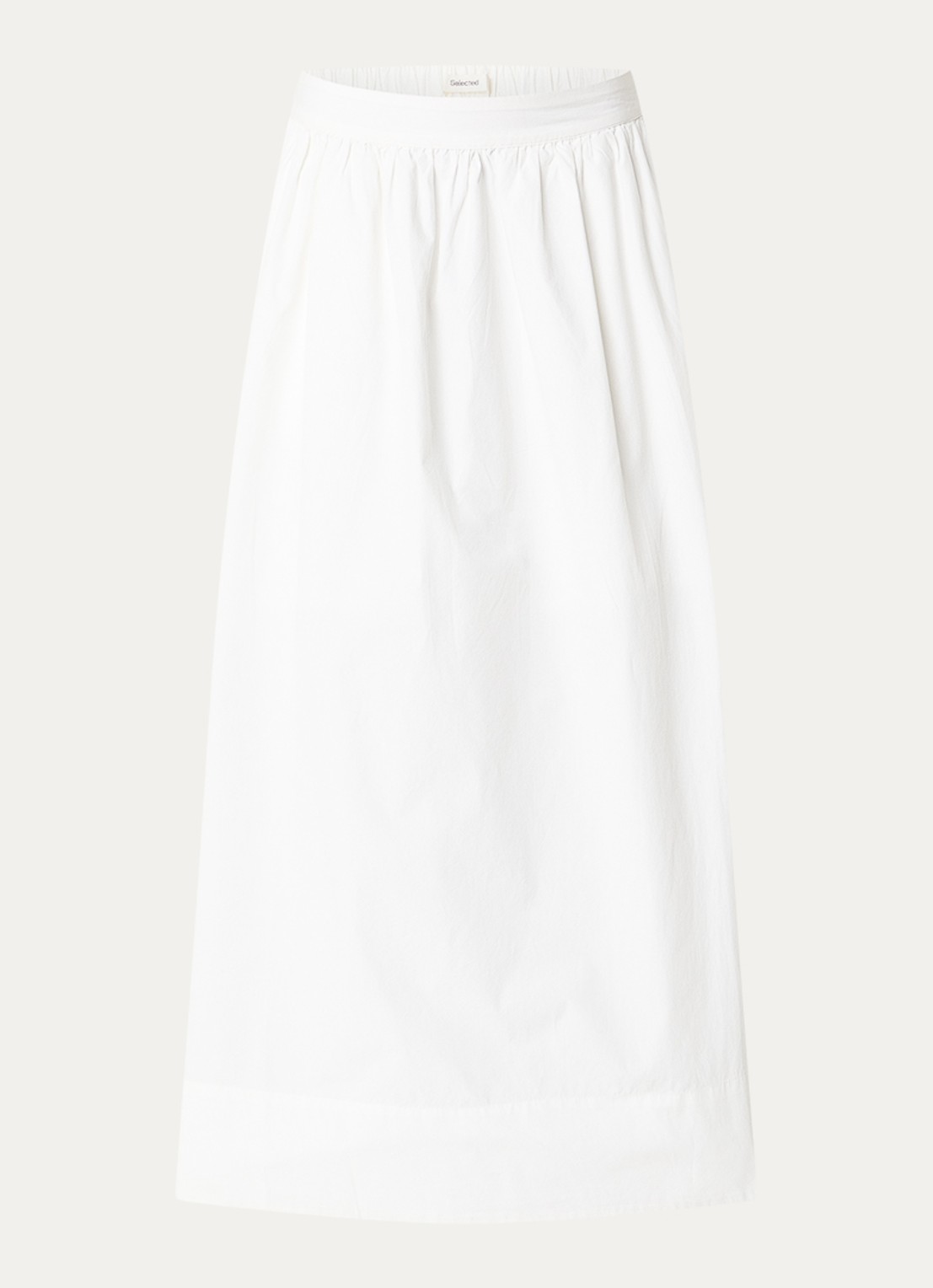 Selected Blair maxi rok met steekzakken - voorkant 3 wit
