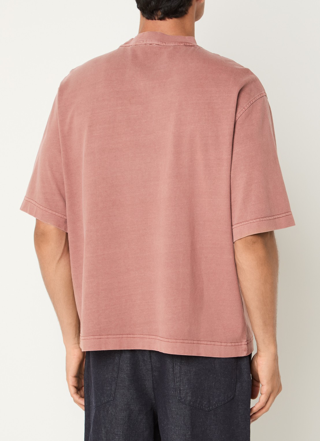 Selected Boxy Cory T-shirt met stretch - achterkant 2 rood