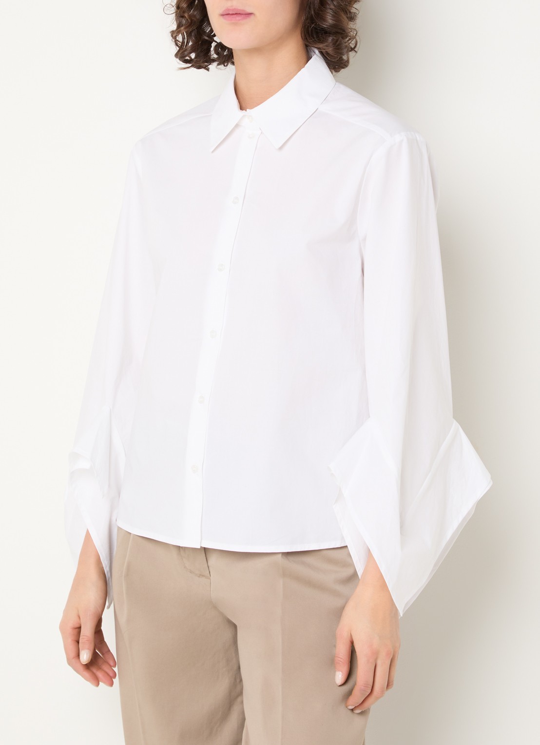 Selected Delia blouse met volant - detail 4 wit