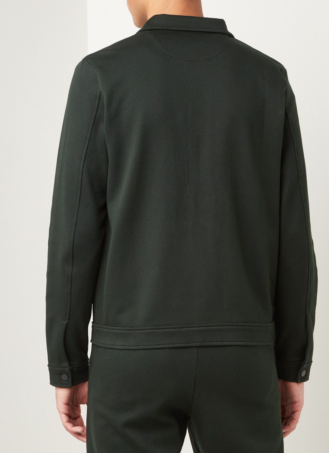 Selected Homme Fred regular fit overshirt met steekzakken - achterkant 3 groen