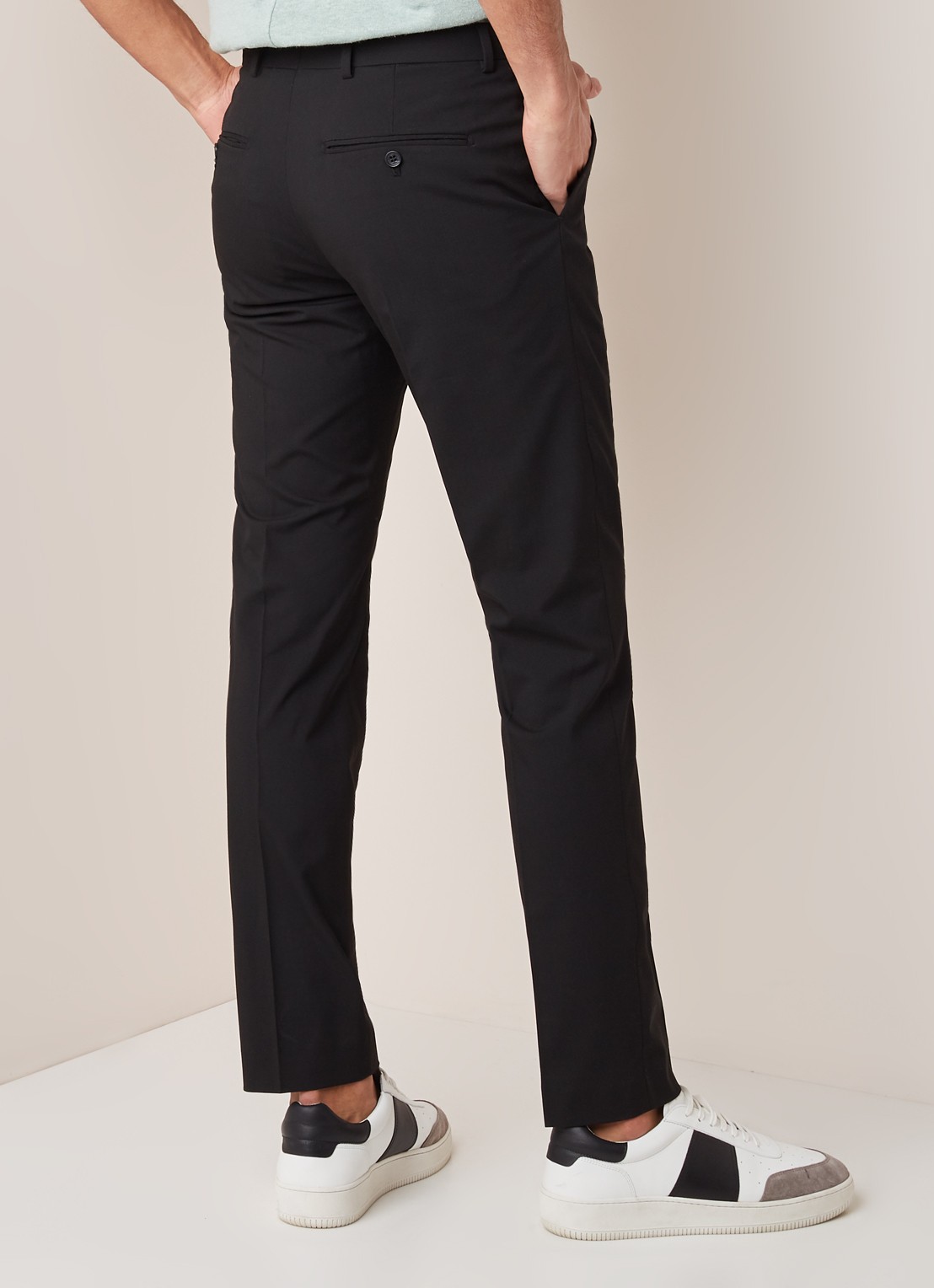 Selected Homme Mylo Logan slim fit pantalon - achterkant zwart