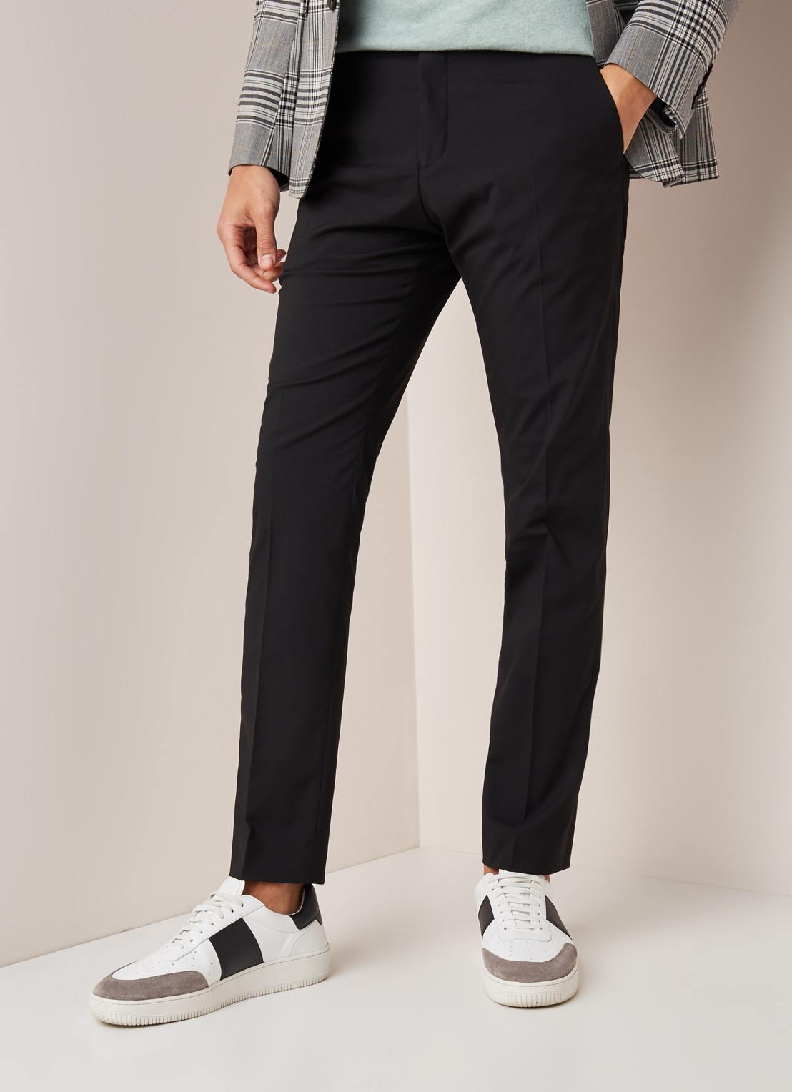 Selected Homme Mylo Logan slim fit pantalon - detail 3 zwart
