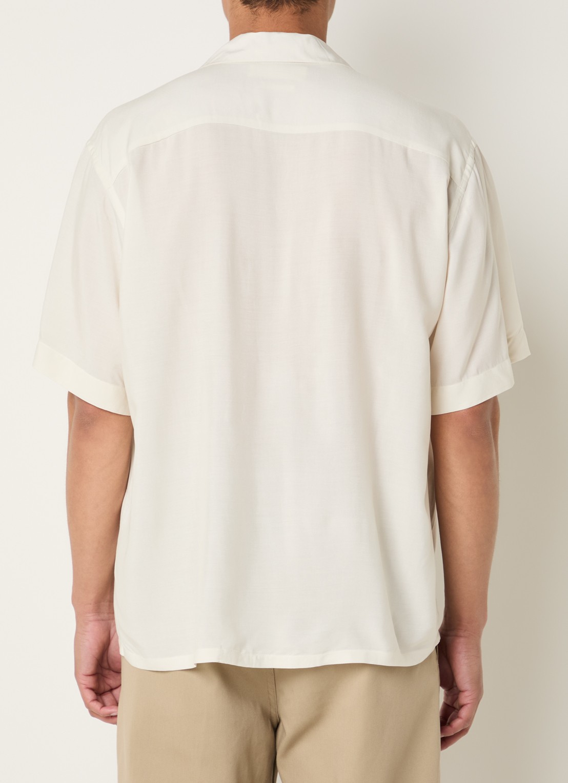 Selected Hotel Amour regular fit overhemd met print - achterkant 2 creme