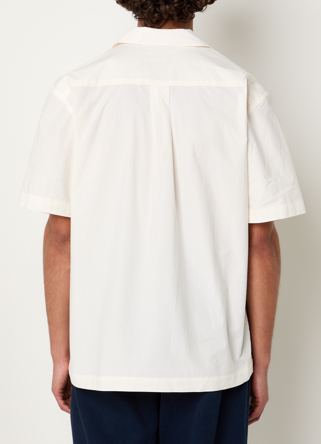 Selected Jax regular fit overhemd met opengewerkt dessin - achterkant 3 creme