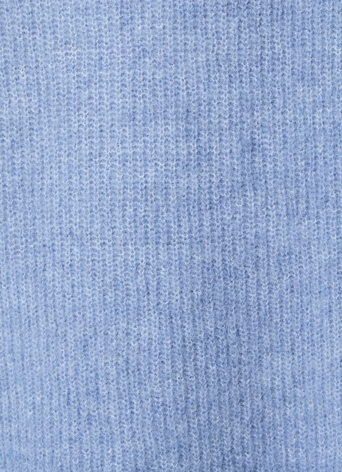Selected Lulu fijngebreid vest in wolblend - detail 5 blauw