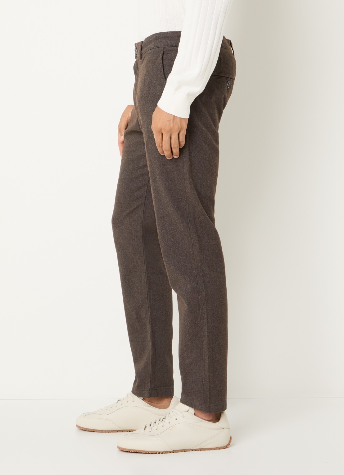 Selected Miles slim fit chino met steekzakken - detail 4 bruin