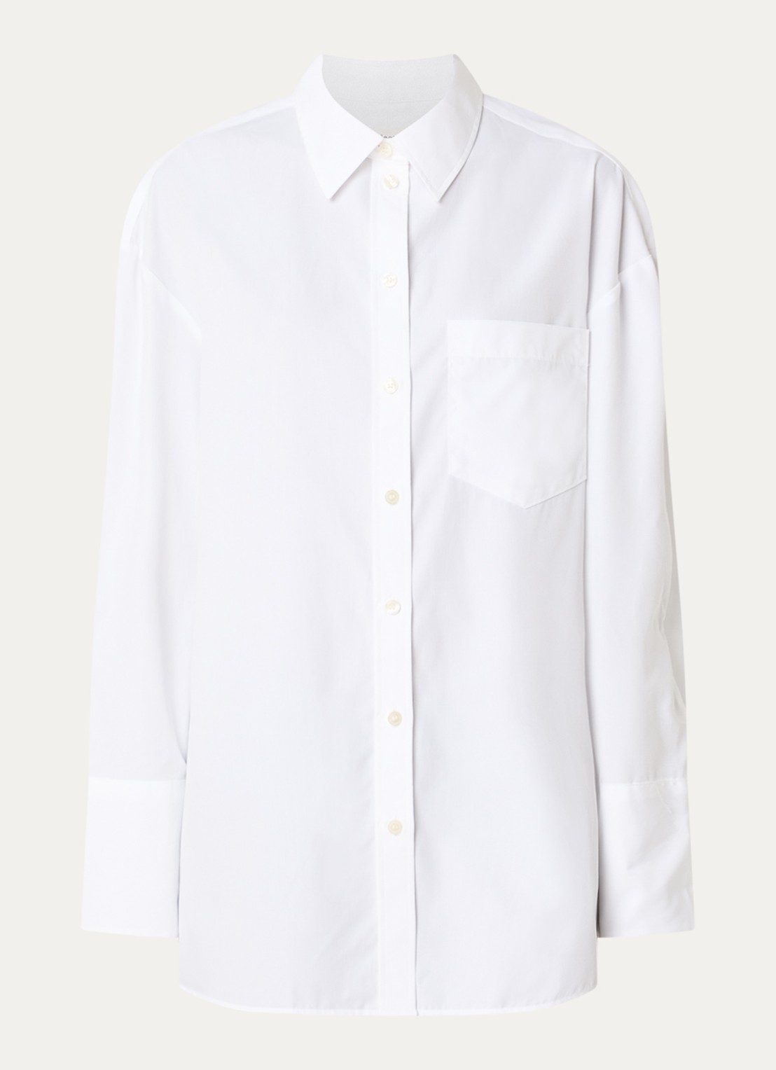 Selected Slwdannie blouse met borstzak - voorkant 3 wit
