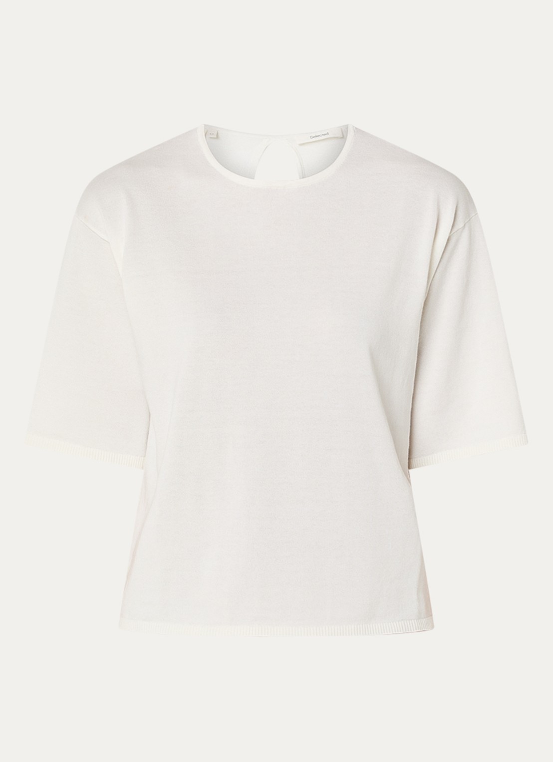 Selected Toleda T-shirt met ronde hals - voorkant 3 wit