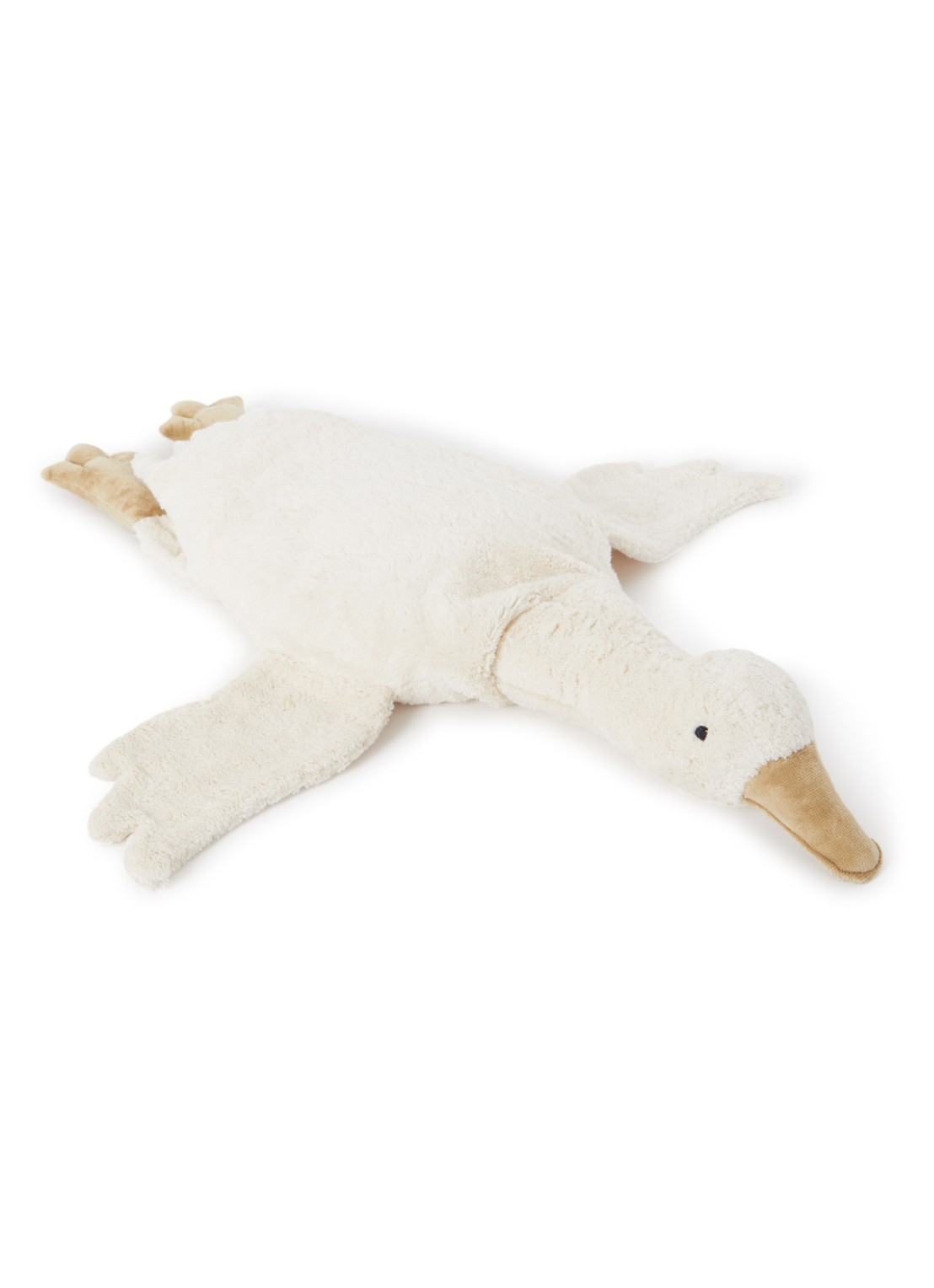 Senger Naturwelt Cuddly animal Goose large knuffel met warmtekussen 69 cm - voorkant 5 gebroken wit