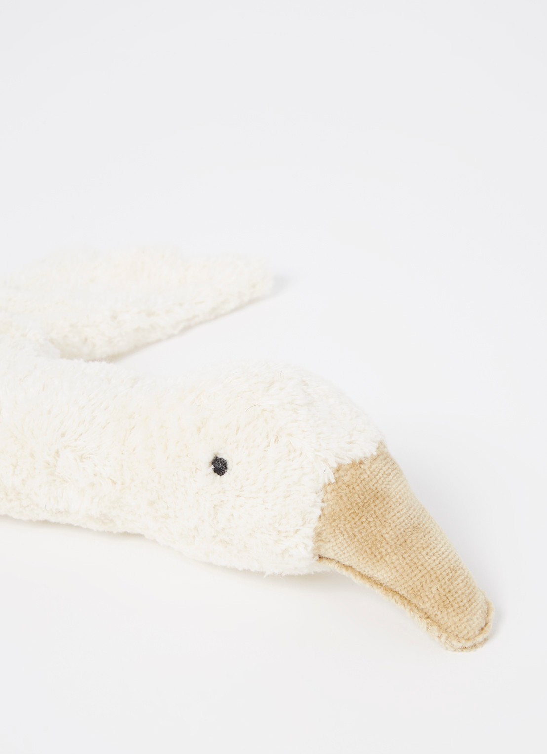 Senger Naturwelt Cuddly animal Goose small knuffel met warmtekussen 37 cm - detail 4 gebroken wit