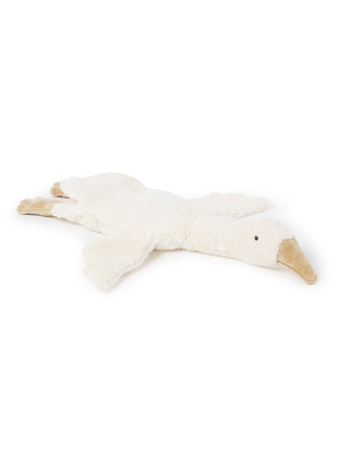 Senger Naturwelt Cuddly animal Goose small knuffel met warmtekussen 37 cm - voorkant gebroken wit