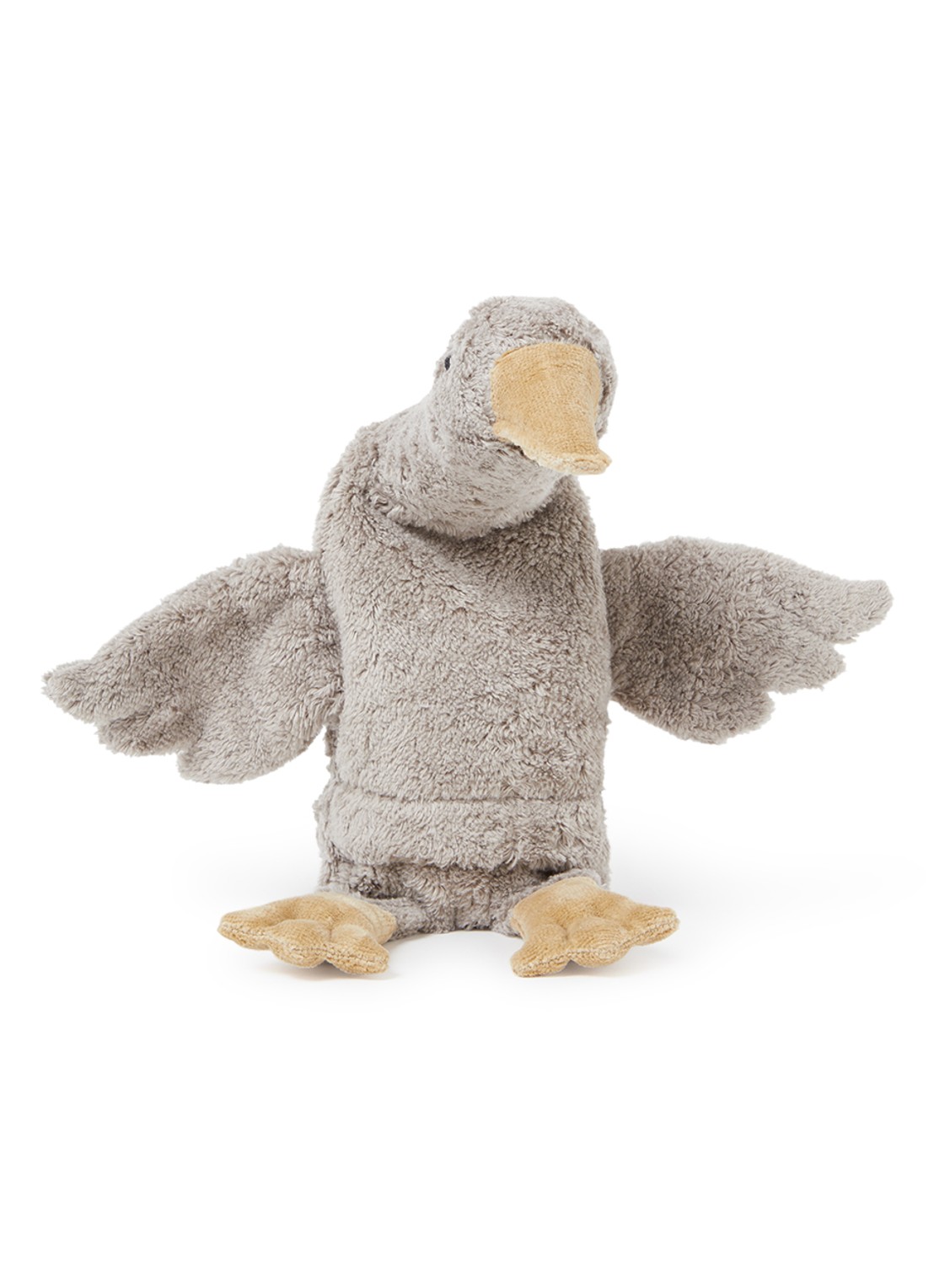 Senger Naturwelt Cuddly animal Goose small knuffel met warmtekussen 37 cm - voorkant zand