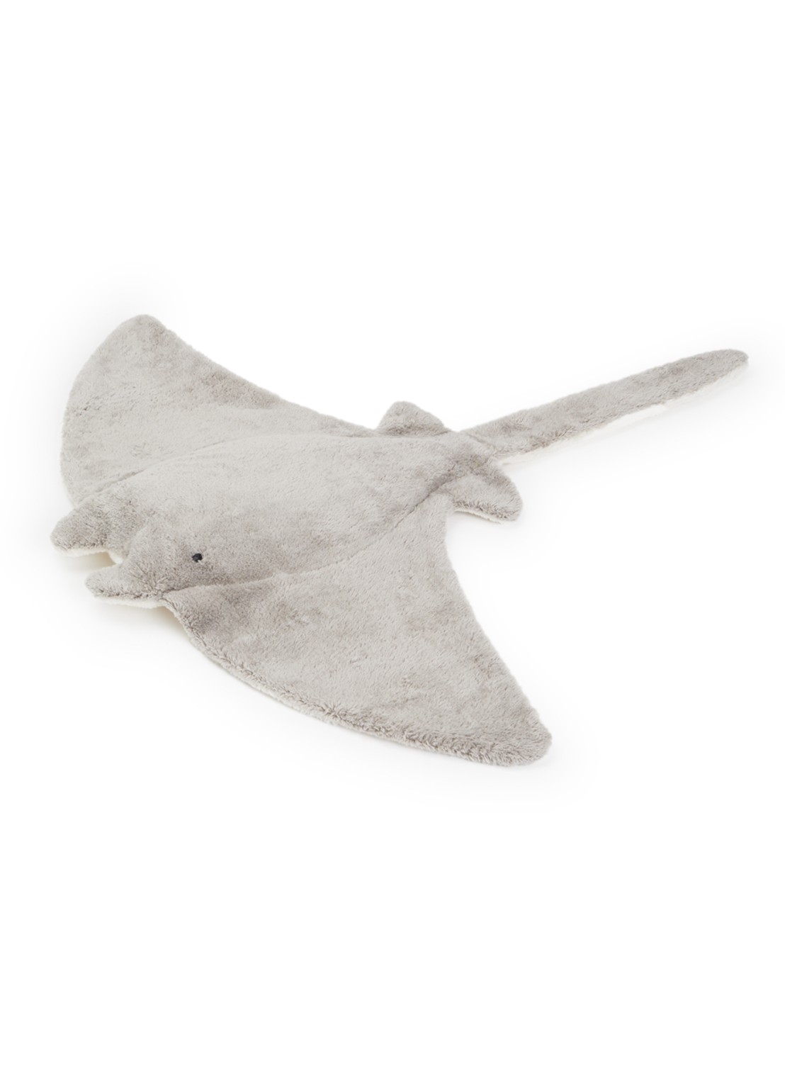 Senger Naturwelt Cuddly Animal Manta Large knuffel met warmtekussen 72 cm - voorkant grijs