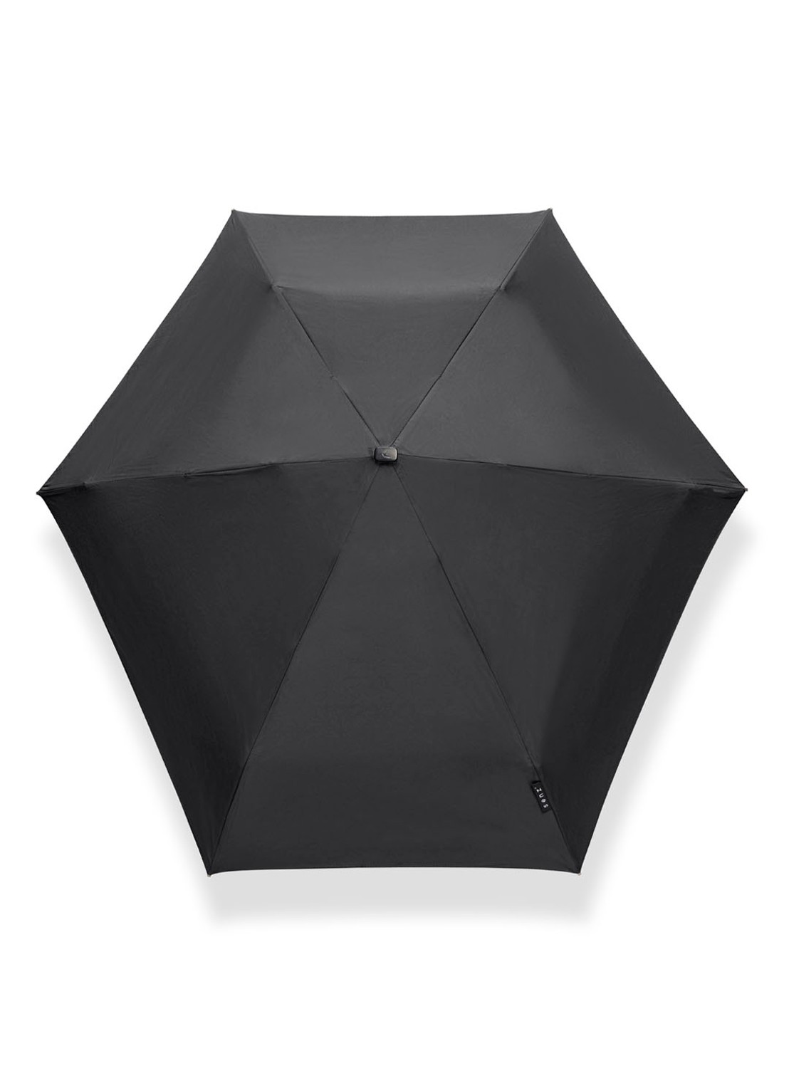 Senz Micro aerodynamische opvouwbare stormparaplu - voorkant 5 zwart