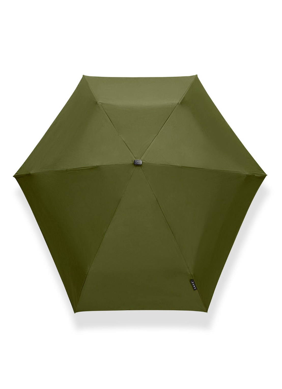 Senz Micro aerodynamische opvouwbare stormparaplu - voorkant 5 legergroen