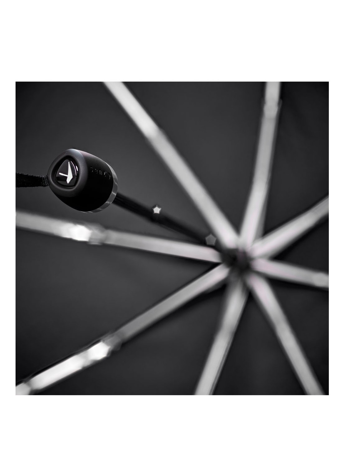 Senz Mini aerodynamische opvouwbare stormparaplu  - detail 3 zwart