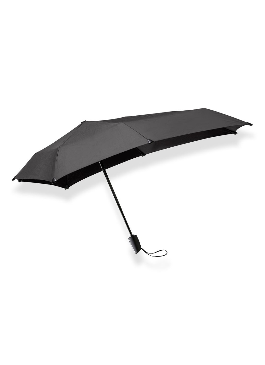 Senz Mini Automatic aerodynamische opvouwbare stormparaplu - voorkant 4 antraciet