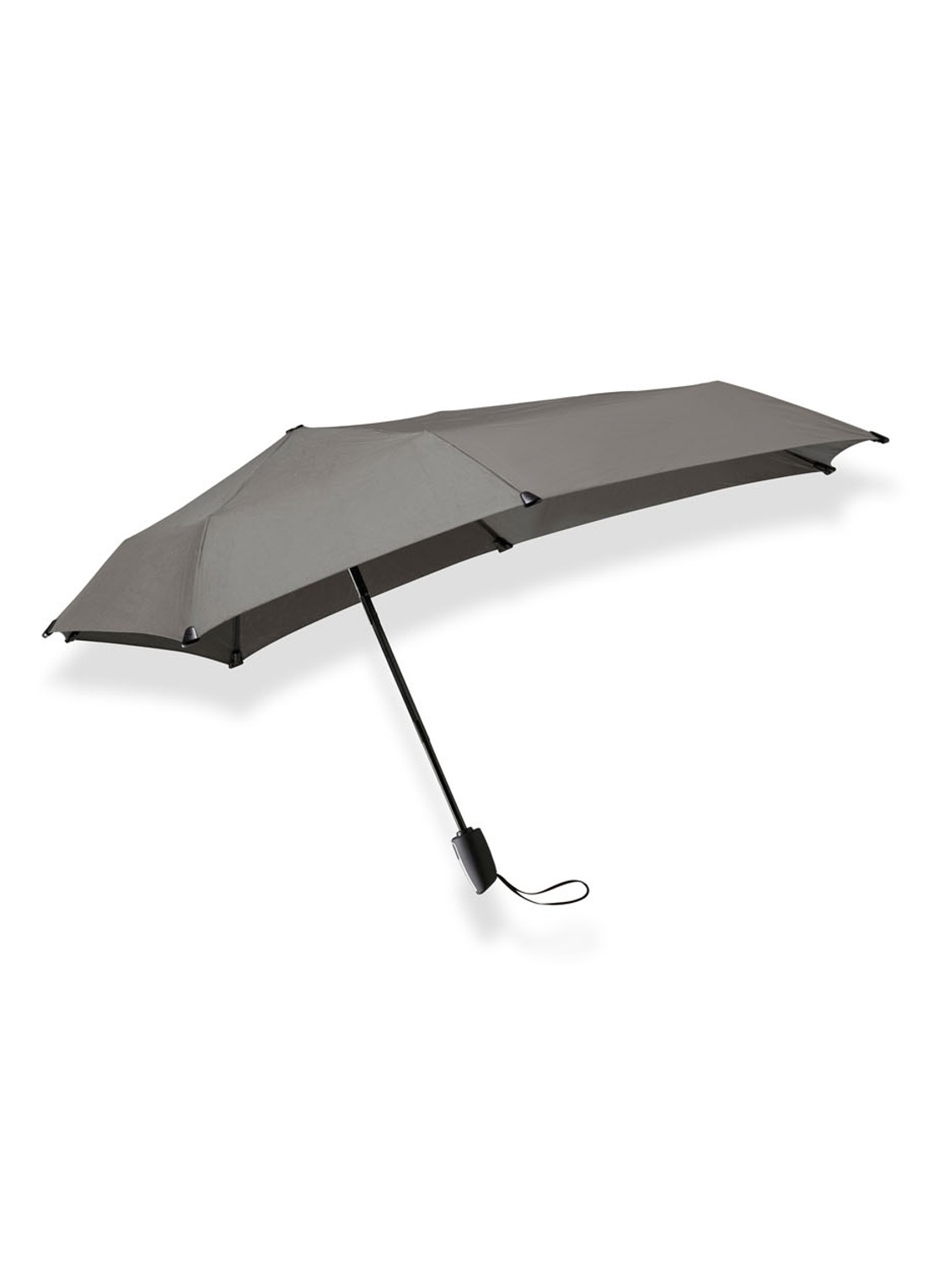Senz Mini Automatic aerodynamische opvouwbare stormparaplu - voorkant 4 grijs