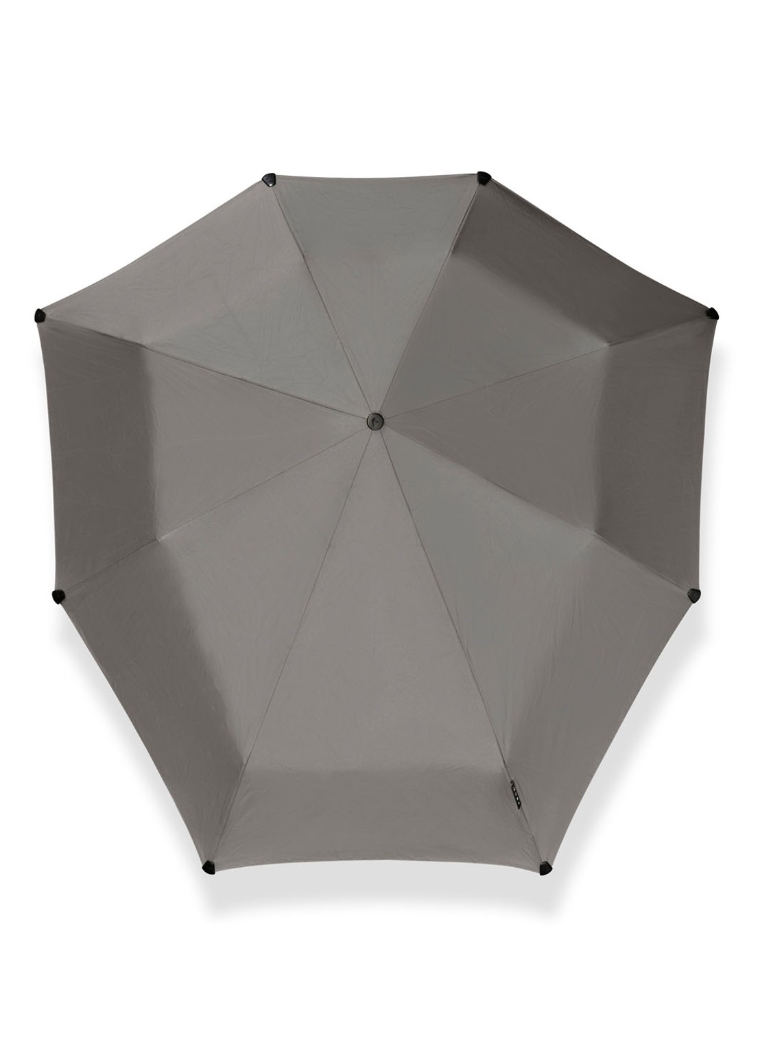 Senz Mini Automatic aerodynamische opvouwbare stormparaplu - voorkant 5 grijs