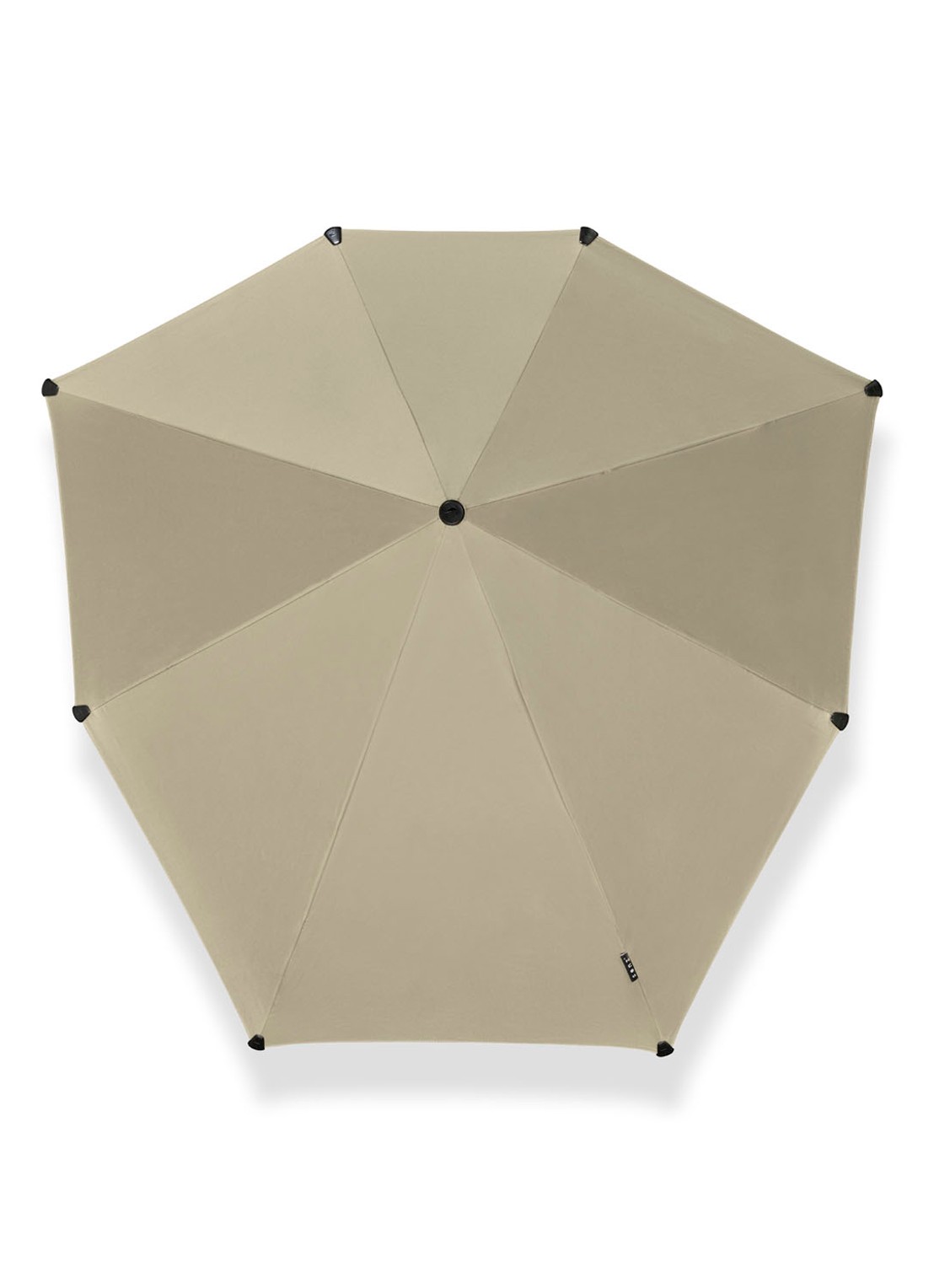 Senz Original aerodynamische lange stormparaplu - voorkant 2 beige