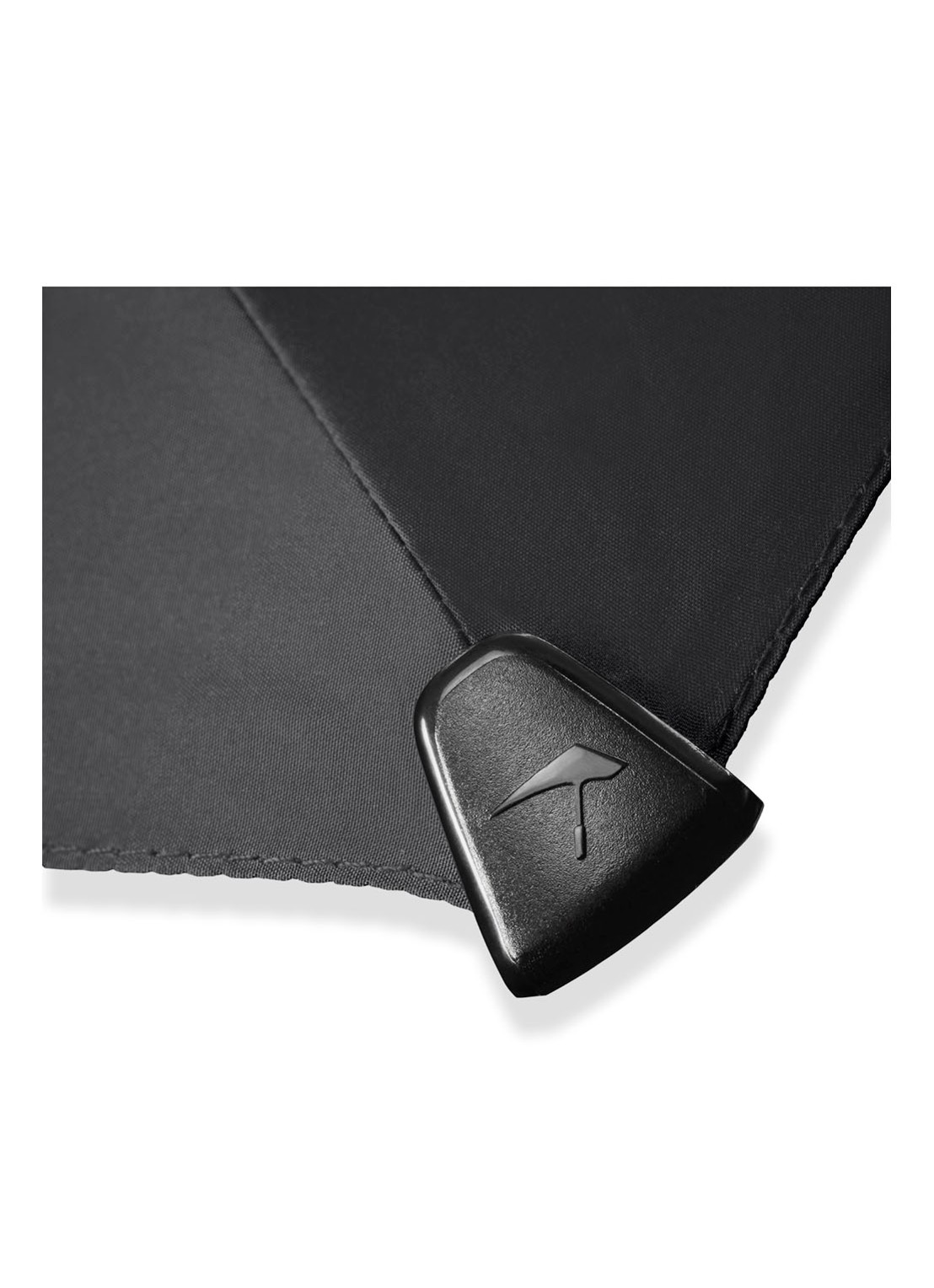 Senz XXL aerodynamische lange stormparaplu - detail 4 zwart