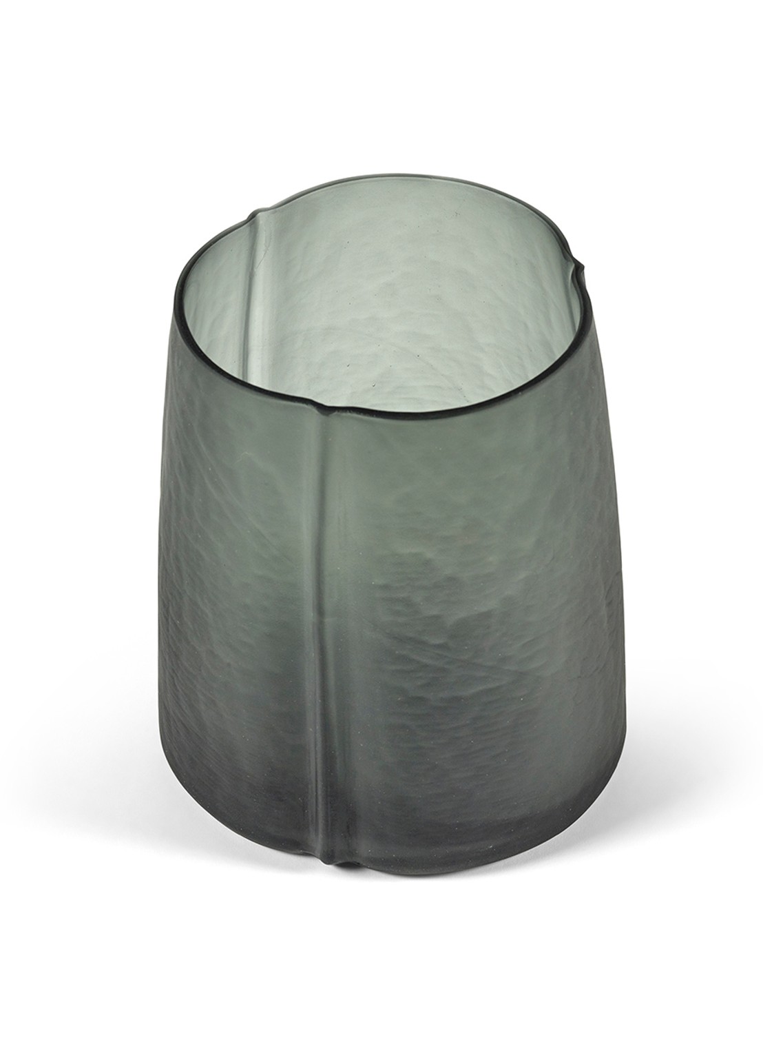Serax  01 Gevormde vaas van mondgeblazen glas 20 cm  - detail 4 antraciet
