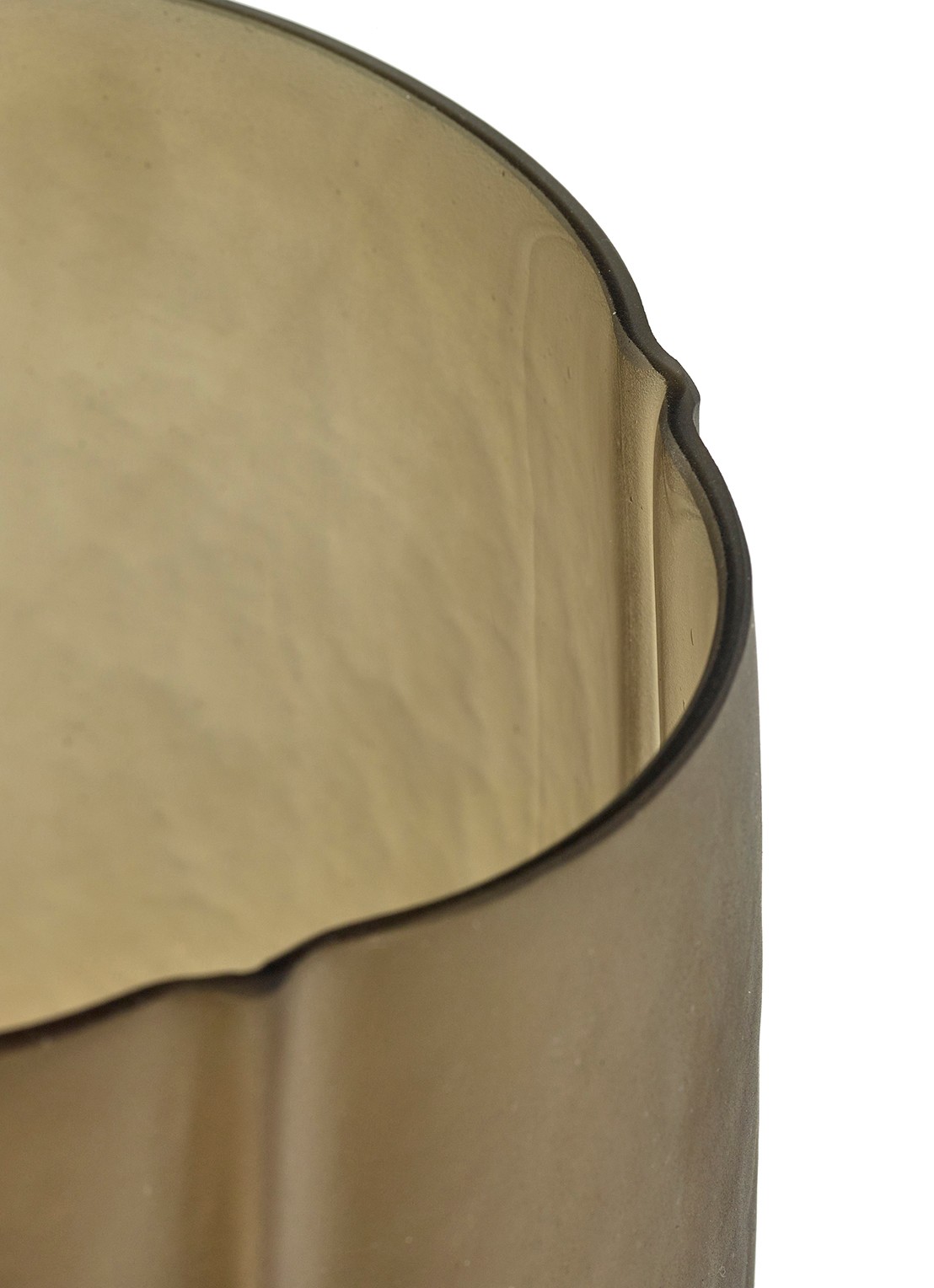 Serax 04 Gevormde vaas van mondgeblazen glas 22.5 cm - detail 4 bruin
