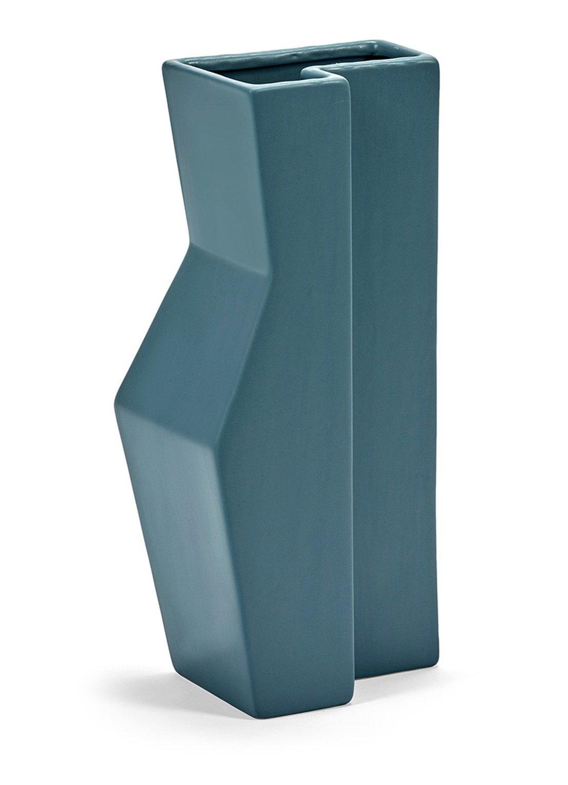 Serax °1 vaas van keramiek 38 cm  - voorkant 2 blauw