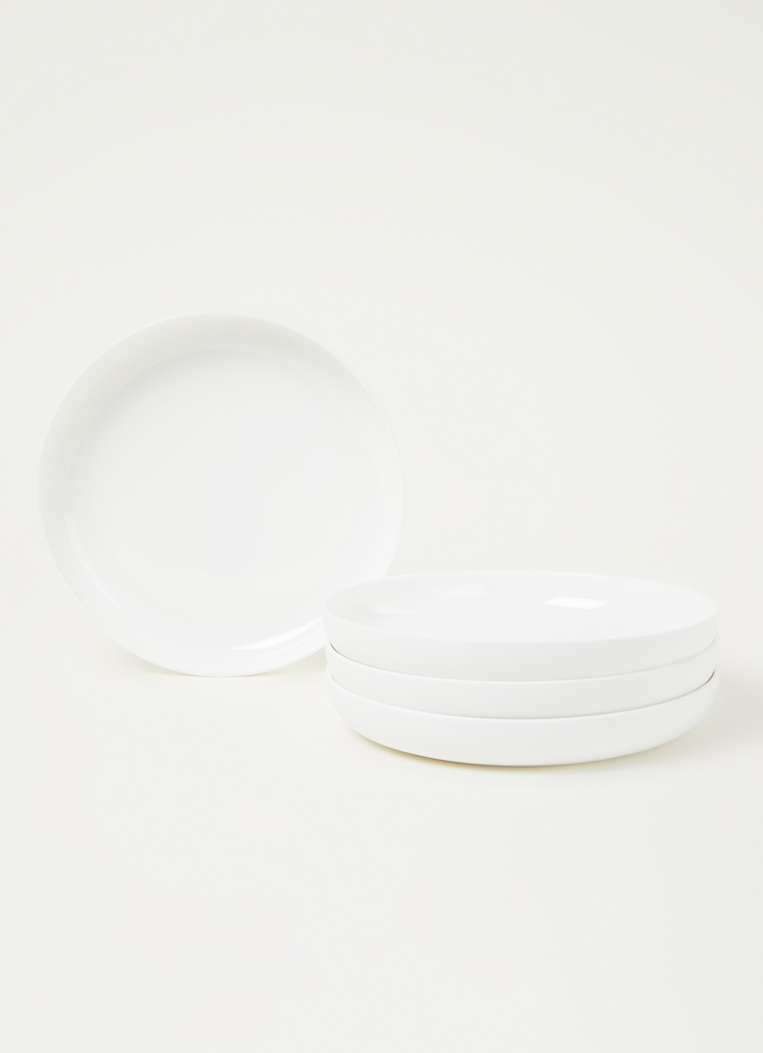 Serax Base By Piet Boon diep bord 20 cm set van 4 - voorkant 2 wit
