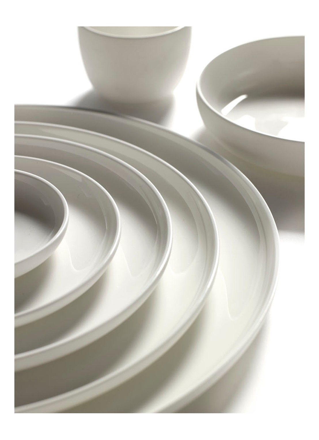 Serax Base ontbijtbord 20 cm - voorkant 2 wit