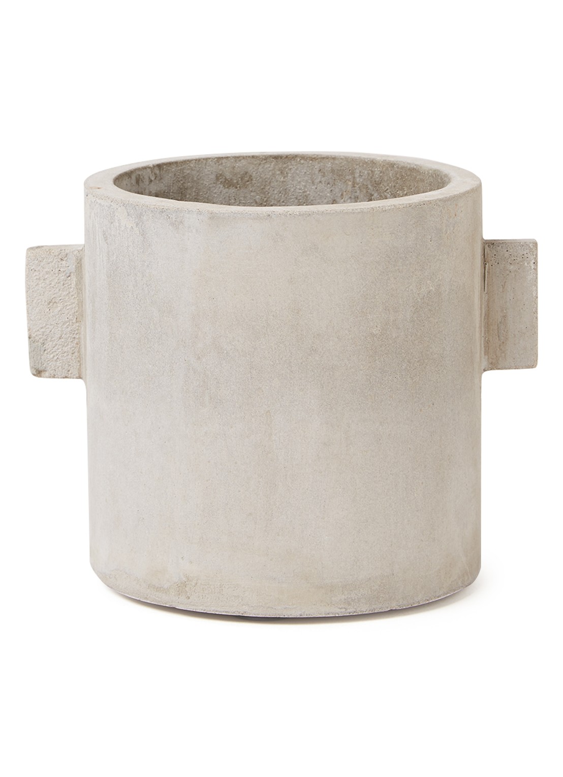Serax Beton bloempot van aardewerk voor binnen Ø13 cm - voorkant lichtgrijs