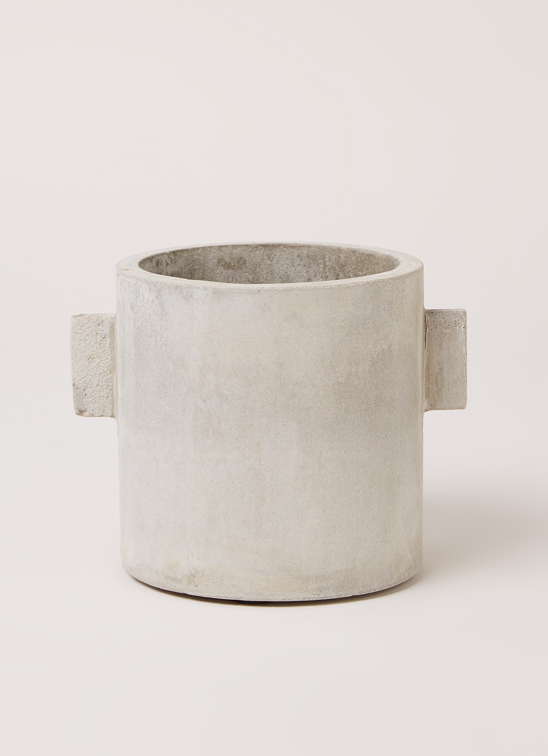 Serax Beton bloempot van aardewerk voor binnen Ø13 cm - voorkant 2 lichtgrijs