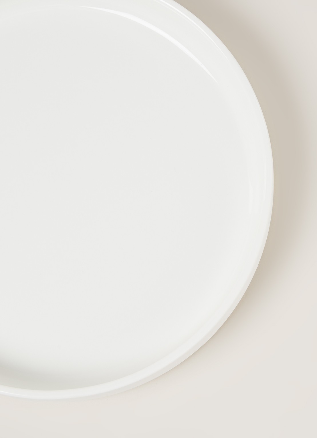 Serax Bord met opstaande rand 26 cm - detail wit