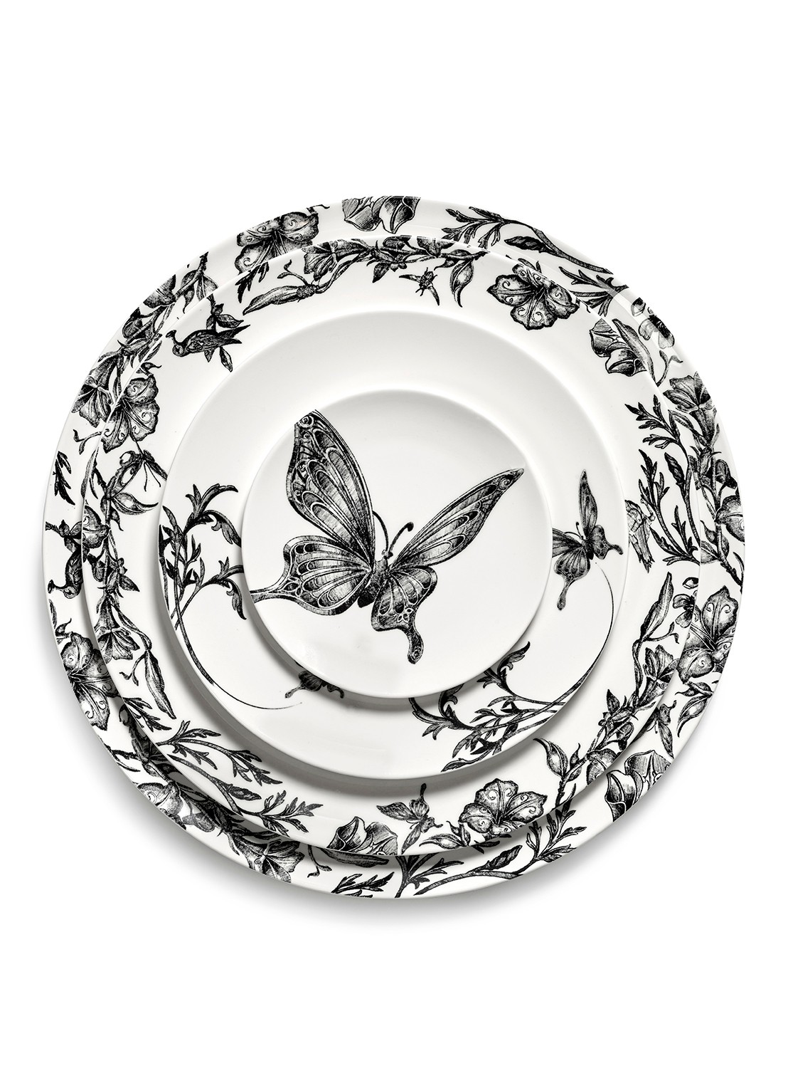 Serax Butterfly ontbijtbord 12 cm - detail 5 wit