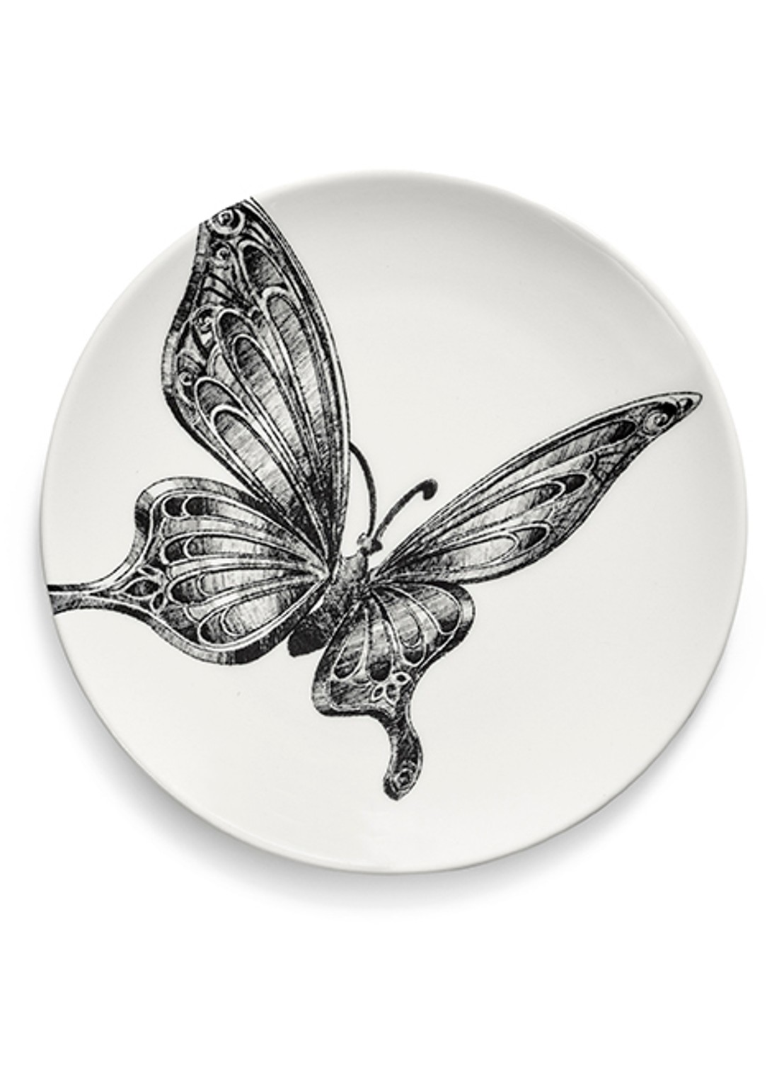 Serax Butterfly ontbijtbord 12 cm - voorkant 2 wit