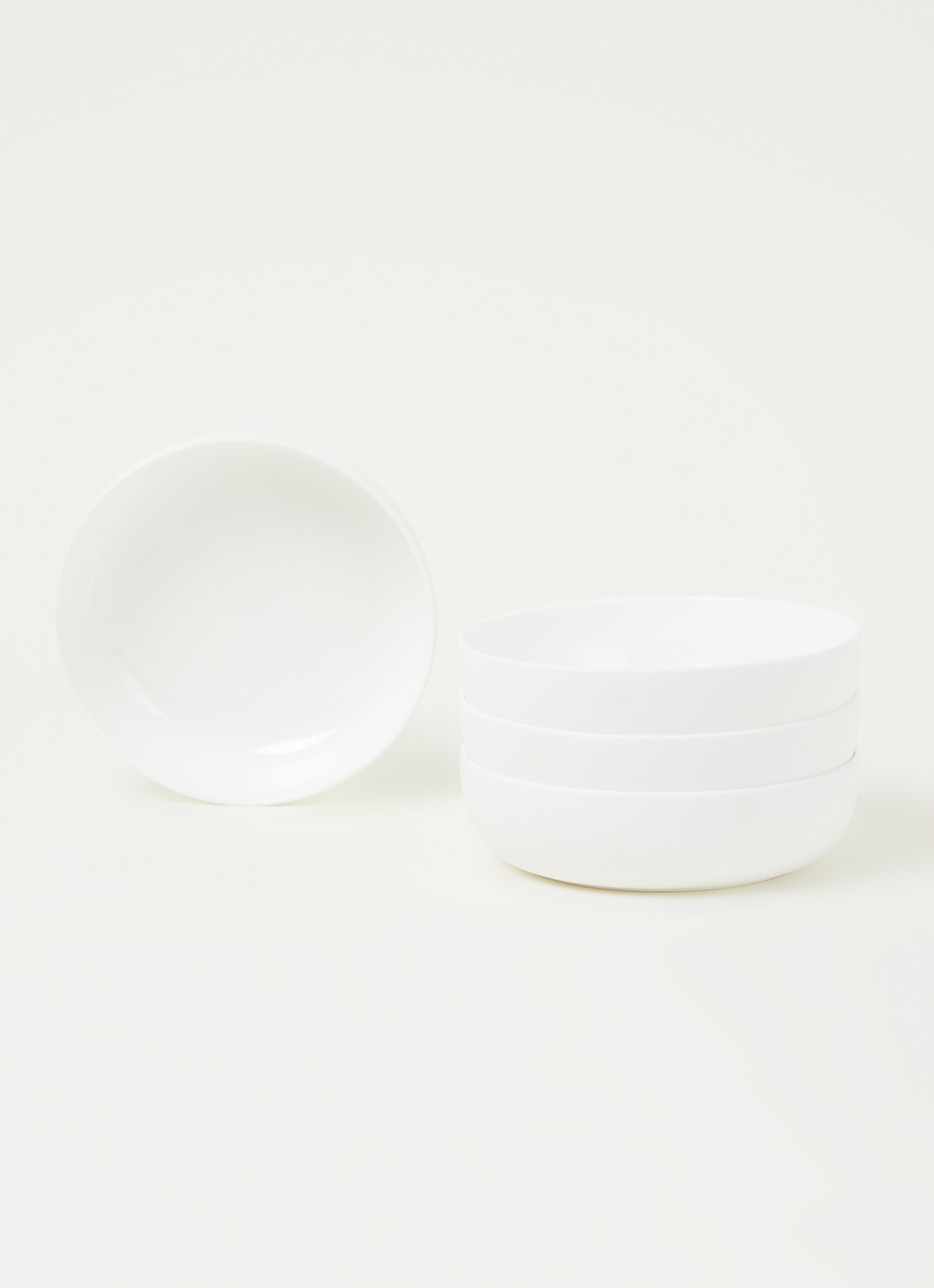 Serax By Piet Boon diep bord S 16 cm set van 4 - voorkant 2 wit